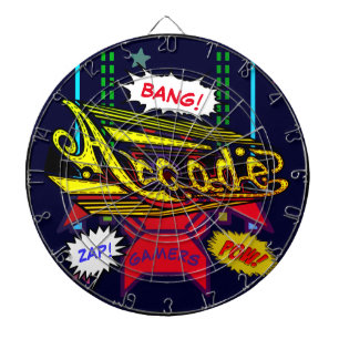 Cible De Fléchettes Décoration Rétro Arcade