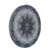 Cible de fléchettes décorative bleue (Devant gauche)
