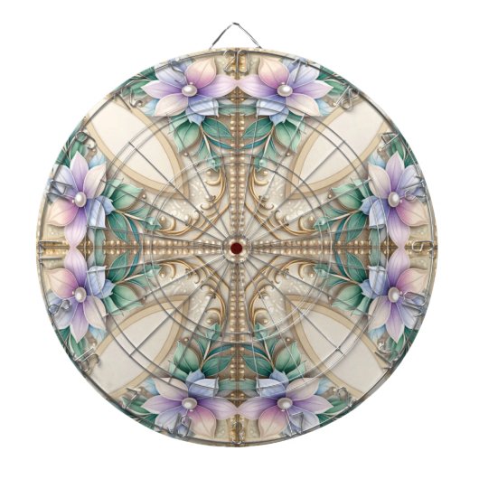Cible De Fléchettes Decorative Floral Dartboard (Devant)
