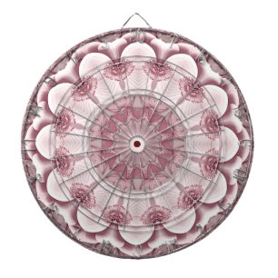 Cible de fléchettes décorative rose