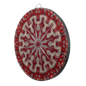 Cible de fléchettes décorative rouge (Devant droit)