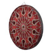 Cible de fléchettes décorative rouge (Devant droit)