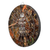 Cible De Fléchettes Deep Woods Camouflage Keep Calm Have Your Text (Devant droit)