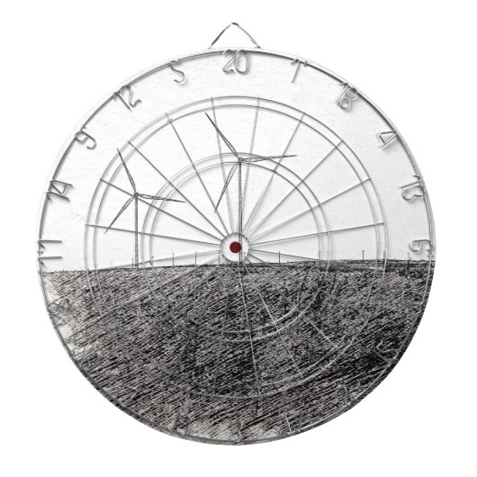 Cible De Fléchettes Défilement (Devant)