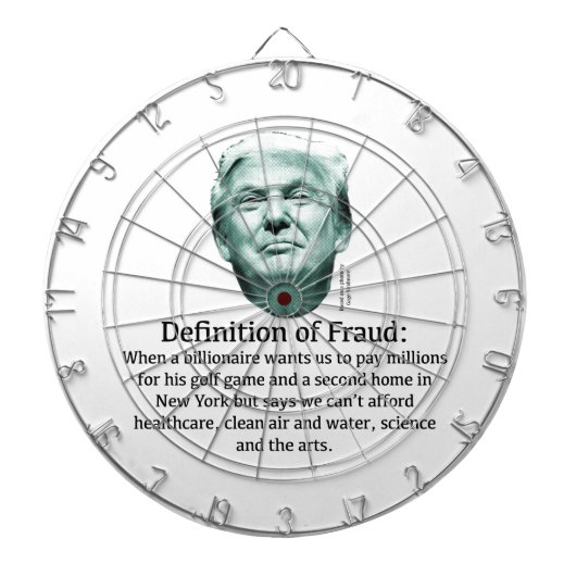 Cible De Fléchettes Définition de la fraude - TRUMP (Devant)