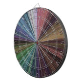 Cible De Fléchettes Dégradé circulaire Terre arc-en-ciel (Devant droit)