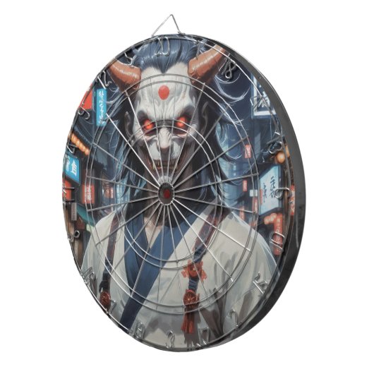 Cible De Fléchettes Demon Samurai (Devant droit)