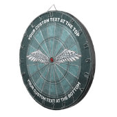 Cible de flechettes des ailes gris bleu (Devant droit)