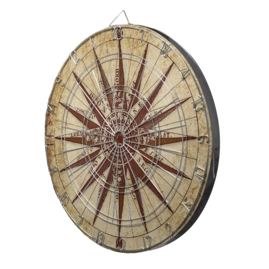 Cible De Fléchettes Design antique (Devant droit)