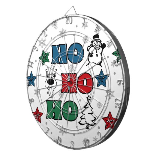 Cible De Fléchettes Design de Noël Ho-Ho-Ho (Devant droit)