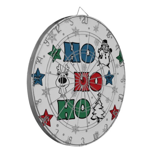Cible De Fléchettes Design de Noël Ho-Ho-Ho (Devant gauche)