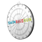 Cible De Fléchettes Design de triathlon (Devant droit)