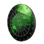 Cible De Fléchettes Design graphique en cristal vert (Devant droit)
