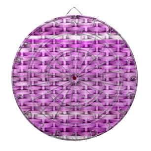 Cible De Fléchettes Design graphique en osier rose
