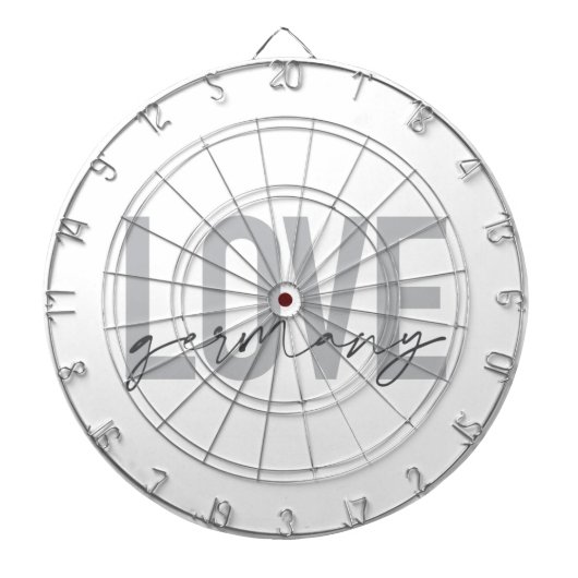 Cible De Fléchettes Design urbain, moderne, simple, cool Love Allemagn (Devant)