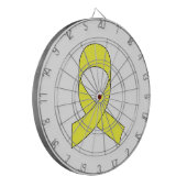 Cible De Fléchettes Dessin à ruban jaune (Devant gauche)