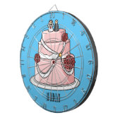 Cible De Fléchettes dessin animé de gâteau mariage (Devant droit)