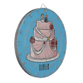 Cible De Fléchettes dessin animé de gâteau mariage (Devant gauche)