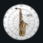 Cible De Fléchettes dessin animé saxophone<br><div class="desc">dessin animé saxophone</div>