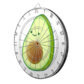 Cible De Fléchettes Dessin Avocado mignon (Devant droit)