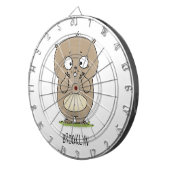 Cible De Fléchettes Dessin d'adorable hamster (Devant droit)