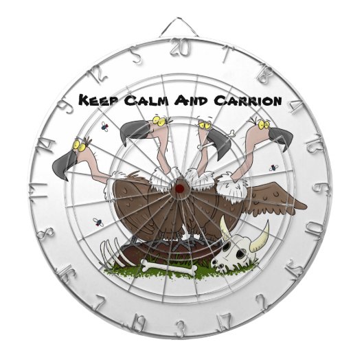 Cible De Fléchettes Dessin de l'humour vautours drôle (Devant)