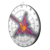 Cible De Fléchettes Dessin de Nazca Hummingbird Pérou (Devant droit)