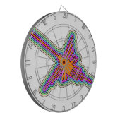 Cible De Fléchettes Dessin de Nazca Hummingbird Pérou (Devant gauche)