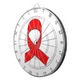 Cible De Fléchettes Dessin de ruban rouge (Devant droit)