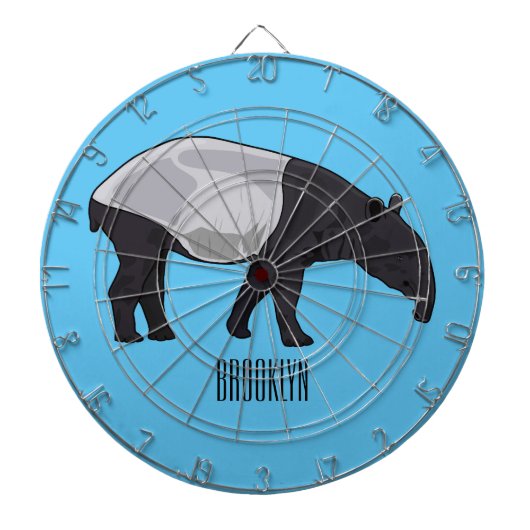 Cible De Fléchettes Dessin sur Tapir (Devant)