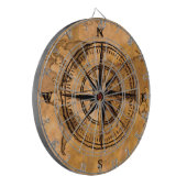 Cible De Fléchettes Destinations - Compass Rose et carte du monde (Devant gauche)