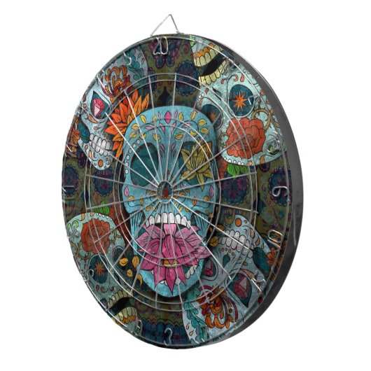 Cible De Fléchettes Dia De Los Muertos (Devant droit)