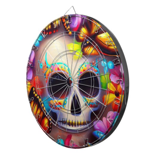 Cible De Fléchettes Día de los Muertos (Devant droit)