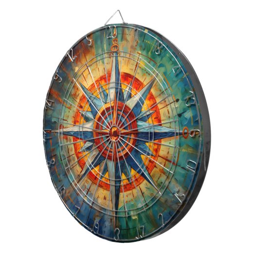 Cible De Fléchettes Direction au Chaos (Rose Compass) (Devant droit)