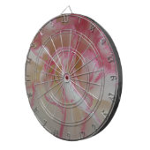 Cible de flechettes d'oeillet blanc et rose (Devant droit)
