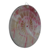 Cible de flechettes d'oeillet blanc et rose (Devant gauche)
