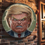 Cible De Fléchettes Donald Trump face à la colère<br><div class="desc">Photo de la Cible de flechettes de Donald Trump. Un tableau de bord montrant une caricature en colère d'une personnalité politique. La cible est au centre du visage, visant le nez. Un tableau de bord rond représentant une caricature de Donald Trump. La cible est centrée sur son visage, avec le...</div>