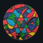 Cible De Fléchettes Douze tribus d'Israël -<br><div class="desc">L'art original a été créé à l'aide de peinture à l'huile dans de beaux motifs texturés sur une toile 30inx40in. Cette pièce a été inspirée par la beauté et la diversité des "Douze Tribus d'Israël" qui étaient éparpillées dans le monde entier et l'Étoile de David qui nous unit tous.</div>