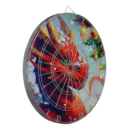 Cible De Fléchettes Dragon de Noël (2) (Devant gauche)