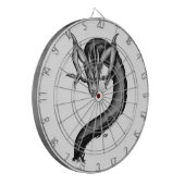 Cible De Fléchettes Dragon en style tatouage (Devant gauche)