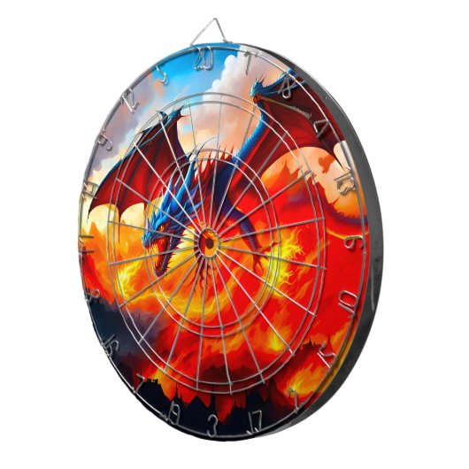 Cible De Fléchettes Dragon fire (Devant droit)