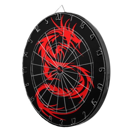 Cible De Fléchettes Dragon rouge (Devant droit)