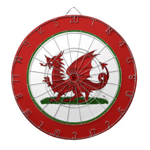 Cible De Fléchettes Dragon rouge du Pays de Galles