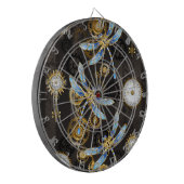 Cible De Fléchettes Dragonflies de Steampunk sur arrière - plan rayé b (Devant gauche)