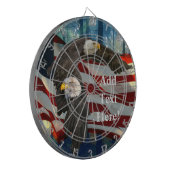 Cible De Fléchettes Drapeau américain de l'aigle à tête blanche (Devant gauche)