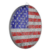Cible De Fléchettes Drapeau américain Grunge (Devant gauche)