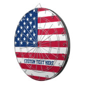 Cible De Fléchettes Drapeau américain personnalisé Stars et bandes (Devant droit)