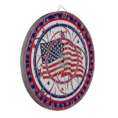 Cible De Fléchettes Drapeau américain rouge blanc et bleu régulation (Devant gauche)