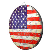 Cible De Fléchettes Drapeau américain style ancien (Devant droit)