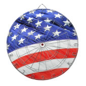 Cible De Fléchettes Drapeau américain, vous pouvez ajouter des photos (Devant)